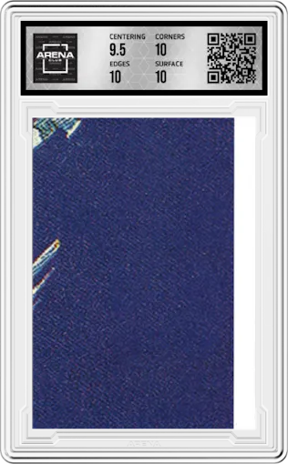 Han in the Millennium Falcon from the 2022 Topps Chrome Star Wars Sapphire set graded by Arena Club and given an overall grade of 10.