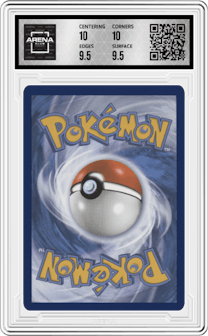 Dhelmise VMAX from the 2021 Pokemon SWSH set graded by Arena Club and given an overall grade of 10.