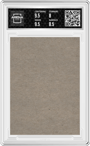 Hal McRae from the 1976 Topps set featuring a Blank Back parallel graded by Arena Club and given an overall grade of 8.5.