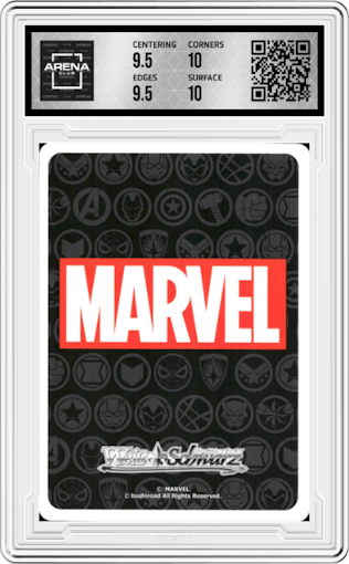 Prince Thor of "Asgard" from the 2021 Weiss Schwarz JPN set graded by Arena Club and given an overall grade of 10.