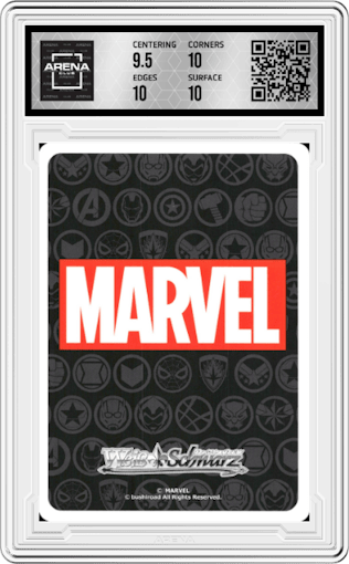 Sonic Flight, Iron Man from the 2021 Weiss Schwarz JPN set graded by Arena Club and given an overall grade of 10.