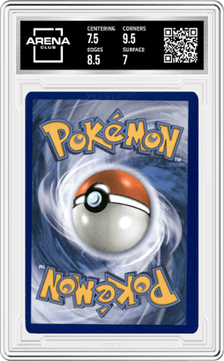 Sylveon GX from the 2017 Pokemon S&M set graded by Arena Club and given an overall grade of 7.5.