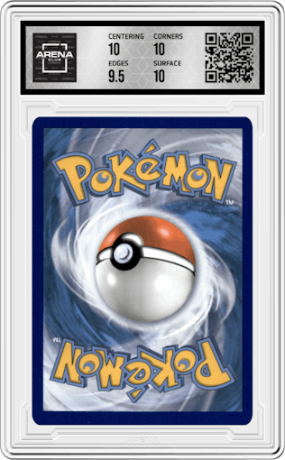 Alcremie from the 2021 Pokemon SWSH set graded by Arena Club and given an overall grade of 10.
