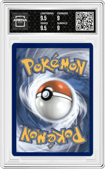 Applin from the 2021 Pokemon SWSH set graded by Arena Club and given an overall grade of 9.5.