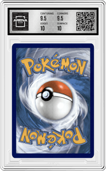 Dedenne from the 2021 Pokemon SWSH set graded by Arena Club and given an overall grade of 10.