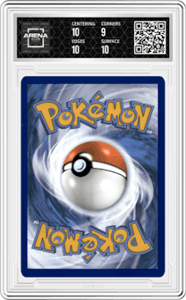 Comfey from the 2023 Pokemon SWSH set graded by Arena Club and given an overall grade of 9.5.