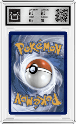 Mew V from the 2021 Pokemon SWSH set graded by Arena Club and given an overall grade of 10.