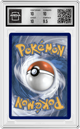 Flying Pikachu VMAX from the 2021 Pokemon SWSH set graded by Arena Club and given an overall grade of 10.