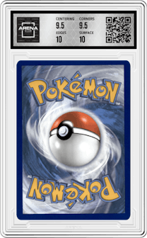 Blaziken V from the 2021 Pokemon SWSH set graded by Arena Club and given an overall grade of 10.