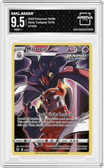 Malamar  from the 2022 Pokemon SWSH set graded by Arena Club and given an overall grade of 9.5.