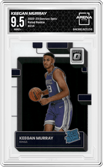 Keegan Murray from the 2022-23 Panini Donruss Optic  set graded by Arena Club and given an overall grade of 9.5.