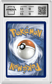 Quaquaval EX from the 2023 Pokemon SV set graded by Arena Club and given an overall grade of 10.