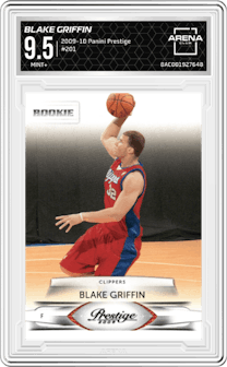 Blake Griffin from the 2009-10 Panini Prestige set graded by Arena Club and given an overall grade of 9.5.
