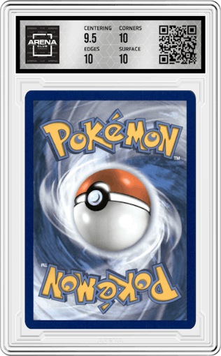 Shining Magikarp from the 2021 Pokemon SWSH set graded by Arena Club and given an overall grade of 10.
