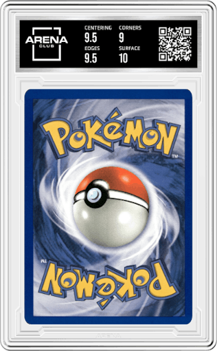 Misty's Goldeen from the 2000 Pokemon GH set graded by Arena Club and given an overall grade of 9.5.