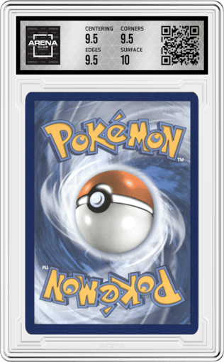 Bulbasaur from the 2022 Pokemon SWSH set featuring a Illustration Contest 2022 parallel graded by Arena Club and given an overall grade of 10.