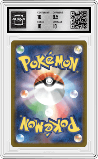 Geodude from the 2023 Pokemon SV JPN set graded by Arena Club and given an overall grade of 10.