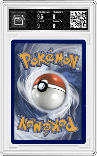 Spinarak from the 2022 Pokemon SWSH set graded by Arena Club and given an overall grade of 8.5.
