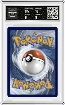 Phantump from the 2022 Pokemon SWSH set graded by Arena Club and given an overall grade of 9.5.