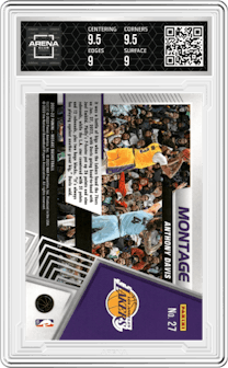 Anthony Davis from the 2021-22 Panini Mosaic  set graded by Arena Club and given an overall grade of 9.5.