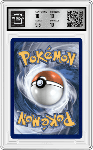 Venusaur from the 2021 Pokemon SWSH set graded by Arena Club and given an overall grade of 10.