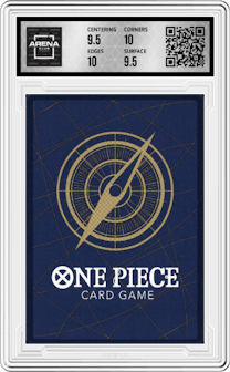 Portgas D Ace from the 2022 One Piece set graded by Arena Club and given an overall grade of 10.