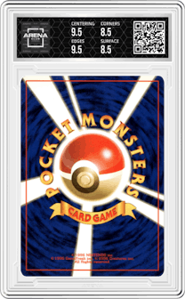 Sabrina's Slowbro from the 1999 Pokemon JPN set graded by Arena Club and given an overall grade of 9.