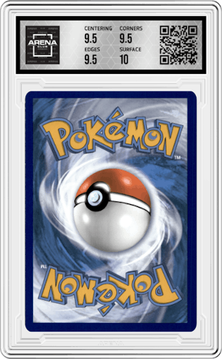 Hoothoot from the 2022 Pokemon SWSH set graded by Arena Club and given an overall grade of 10.