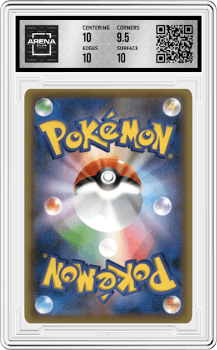 Darkrai from the 2016 Pokemon XY JPN set graded by Arena Club and given an overall grade of 10.