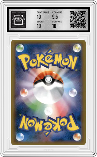 Zapdos from the 2016 Pokemon XY JPN set graded by Arena Club and given an overall grade of 10.