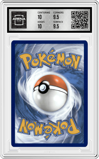 Solrock from the 2023 Pokemon SWSH set graded by Arena Club and given an overall grade of 10.