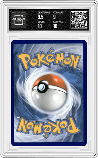 Pikachu VMAX from the 2023 Pokemon SWSH set featuring a Crown Zenith  VMax Special Collection parallel graded by Arena Club and given an overall grade of 9.5.