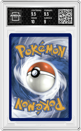 Toxtricity from the 2023 Pokemon SWSH set graded by Arena Club and given an overall grade of 9.5.