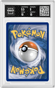 Rhyperior from the 2015 Pokemon XY set graded by Arena Club and given an overall grade of 9.5.