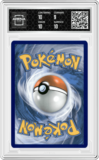 Pikachu from the 2019 Pokemon S&M  set featuring a Pikachu GX & Eevee GX Special Collection parallel graded by Arena Club and given an overall grade of 9.5.