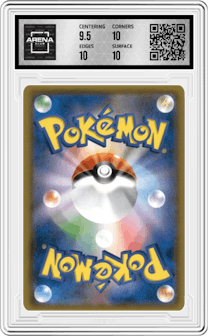 Alolan Ninetales GX from the 2019 Pokemon S&M JPN  set graded by Arena Club and given an overall grade of 10.
