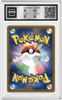 Raichu from the 2016 Pokemon XY JPN set graded by Arena Club and given an overall grade of 10.
