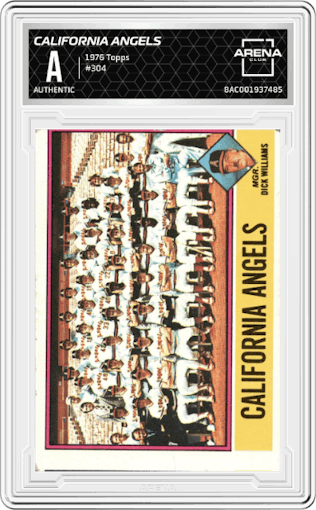 California Angels  from the 1976 Topps set graded by Arena Club.