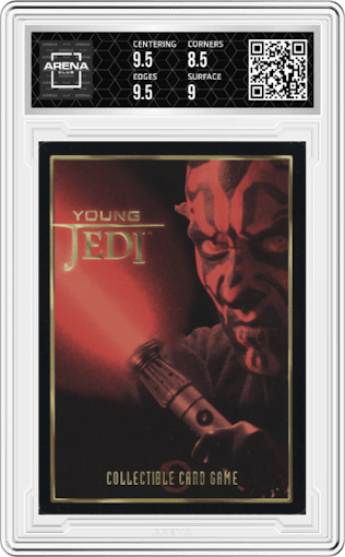 Jabba The Hutt from the 1999 Young Jedi Menace of Darth Maul set graded by Arena Club and given an overall grade of 9.