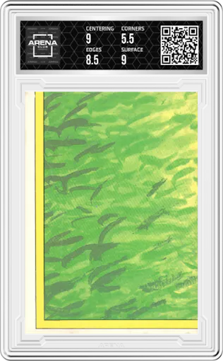 Trina Cleaner from the 1986 Topps Garbage Pail Kids set graded by Arena Club and given an overall grade of 6.