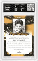 Ralph Macchio from the 2016 Leaf Pop Century set graded by Arena Club and given an overall grade of 9.