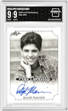 Ralph Macchio from the 2016 Leaf Pop Century set graded by Arena Club and given an overall grade of 9.