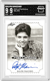 Ralph Macchio from the 2016 Leaf Pop Century set graded by Arena Club and given an overall grade of 9.