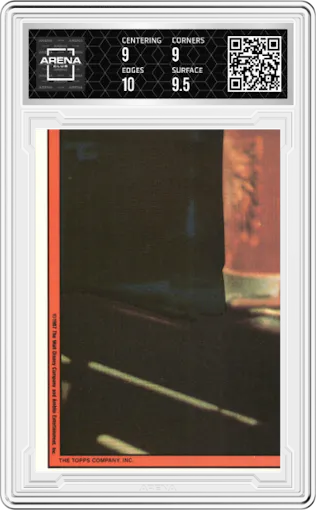 Red 1st column bottom from the 1987 Topps Who Framed Roger Rabbit  set graded by Arena Club and given an overall grade of 9.5.