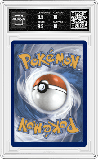 Whimsicott VSTAR from the 2022 Pokemon SWSH set graded by Arena Club and given an overall grade of 9.