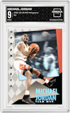 Michael Jordan from the 1992-93 Upper Deck MVP Holograms set graded by Arena Club and given an overall grade of 9.