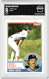 Wade Boggs from the 1983 Topps set graded by Arena Club and given an overall grade of 9.