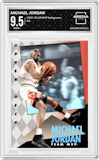 Michael Jordan from the 1992-93 Upper Deck MVP Holograms set graded by Arena Club and given an overall grade of 9.5.