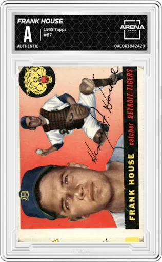 Frank House from the 1955 Topps set graded by Arena Club.