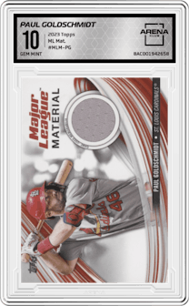 Paul Goldschmidt from the 2023 Topps  set graded by Arena Club and given an overall grade of 10.